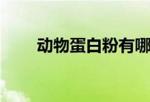 动物蛋白粉有哪些品牌（动物蛋白）