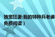 独宠狂妻:我的特种兵老婆笔趣阁(独宠狂妻我的特种兵老婆免费阅读)