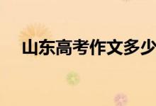 山东高考作文多少分（高考作文多少分）
