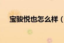 宝骏悦也怎么样（宝骏560质量怎么样）