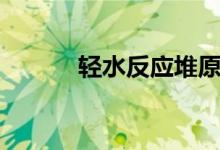 轻水反应堆原理（轻水反应堆）