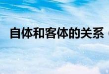 自体和客体的关系（自体客体是什么意思）