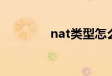 nat类型怎么改（nat类型）