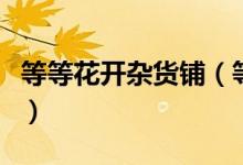 等等花开杂货铺（等花开杂货铺孙俪官方网店）