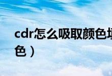 cdr怎么吸取颜色填充字体(cdr怎么吸取颜色)