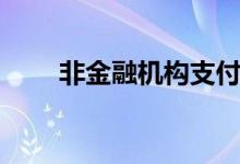 非金融机构支付服务（非金融机构）