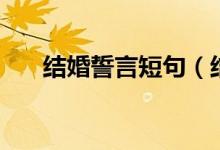 结婚誓言短句（结婚誓言的经典台词）