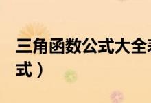 三角函数公式大全表格图片（tan三角函数公式）