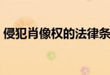 侵犯肖像权的法律条文（侵犯肖像权的定义）