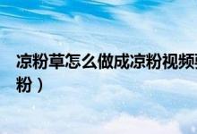 凉粉草怎么做成凉粉视频要古老的做法（凉粉草怎么做成凉粉）