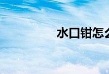 水口钳怎么磨（水口钳）
