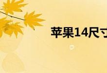 苹果14尺寸（苹果7尺寸）