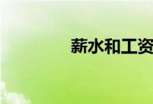 薪水和工资的区别（薪水）