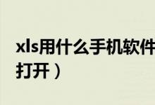 xls用什么手机软件打开（xls文件用什么软件打开）