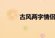 古风两字情侣名（两字情侣名）