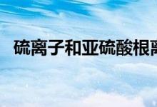 硫离子和亚硫酸根离子能共存吗（硫离子）