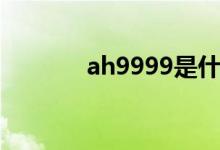 ah9999是什么金（ah9999）