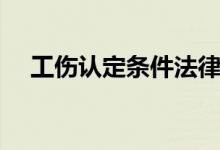工伤认定条件法律条文（工伤认定条件）