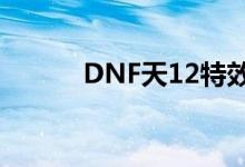 DNF天12特效（dnf天12特效）