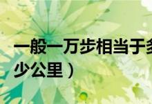 一般一万步相当于多少公里（一万步相当于多少公里）
