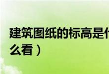 建筑图纸的标高是什么意思（建筑图纸标高怎么看）