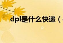 dpl是什么快递（dpd是什么国际快递）