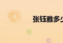 张钰雅多少岁（张钰雅）