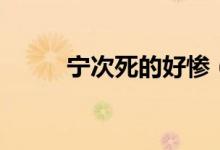 宁次死的好惨（宁次是怎么死的）