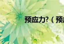预应力?（预应力是什么意思）
