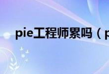 pie工程师累吗（pie工程师是做什么的）
