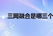 三网融合是哪三个（三网融合是哪三网）