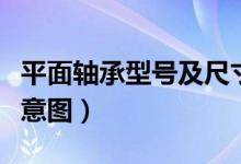 平面轴承型号及尺寸表图片（平面轴承安装示意图）