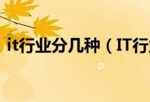 it行业分几种（IT行业的分类主要包括哪些）