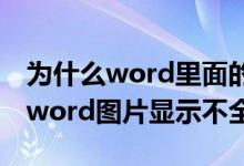 为什么word里面的图片显示不完整（为什么word图片显示不全）