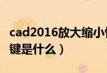 cad2016放大缩小快捷键（cad放大缩小快捷键是什么）