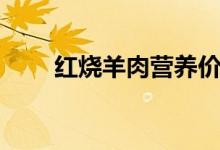 红烧羊肉营养价值（羊肉营养价值）