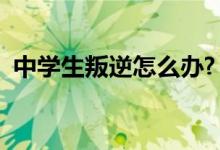 中学生叛逆怎么办?(中学生叛逆期怎么办)