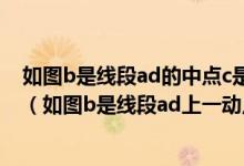 如图b是线段ad的中点c是bd上一点则下列结论中错误的是（如图b是线段ad上一动点）