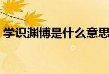 学识渊博是什么意思（心血来潮是什么意思）