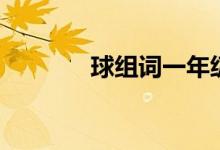 球组词一年级上册（球组词）
