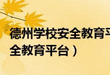 德州学校安全教育平台登录入口（德州学校安全教育平台）