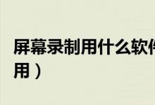 屏幕录制用什么软件好（屏幕录制软件哪个好用）