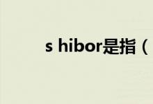 s hibor是指（hibor是什么意思）