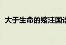 大于生命的赌注国语02（大于生命的赌注）