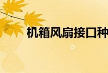 机箱风扇接口种类（机箱风扇接口）