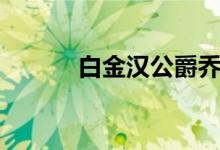 白金汉公爵乔治（白金汉公爵）