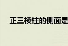 正三棱柱的侧面是什么图形（正三棱柱）