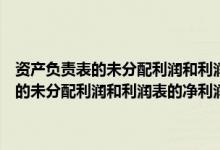 资产负责表的未分配利润和利润表的净利润什么勾稽关系（资产负债表的未分配利润和利润表的净利润之间什么勾稽关系啊）