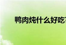鸭肉炖什么好吃?（鸭肉炖什么好吃）