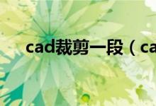 cad裁剪一段（cad如何裁剪一部分图）